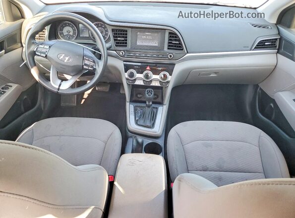 5NPD74LF2KH485672 2019 HYUNDAI ELANTRA Gray წინა პანელის ხედი