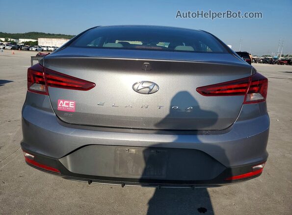 5NPD74LF2KH485672 2019 HYUNDAI ELANTRA Gray უკანა ხედი