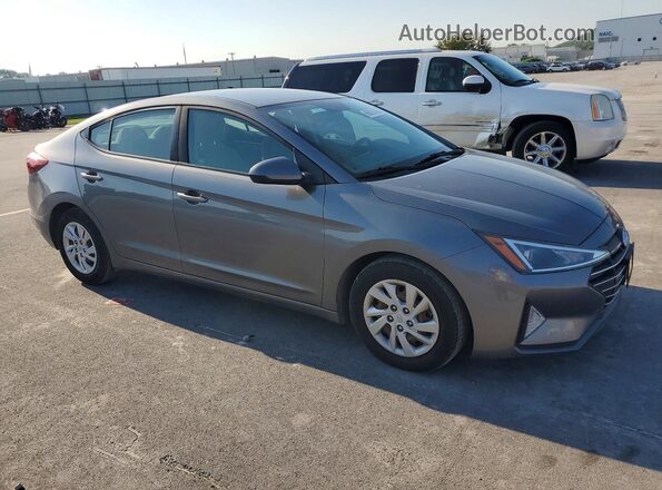5NPD74LF2KH485672 2019 HYUNDAI ELANTRA Gray წინა მარჯვენა