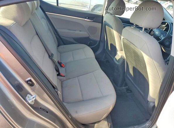5NPD74LF2KH485672 2019 HYUNDAI ELANTRA Gray უკანა სავარძლების ხედი