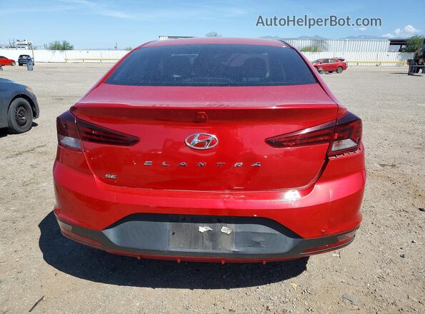 5NPD74LF2LH586731 2020 HYUNDAI ELANTRA Красный Вид сзади