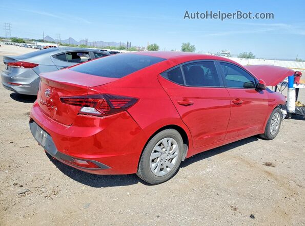 5NPD74LF2LH586731 2020 HYUNDAI ELANTRA Красный Задняя правая четверть