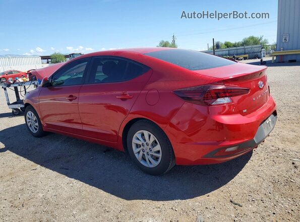 5NPD74LF2LH586731 2020 HYUNDAI ELANTRA Красный Задняя левая четверть