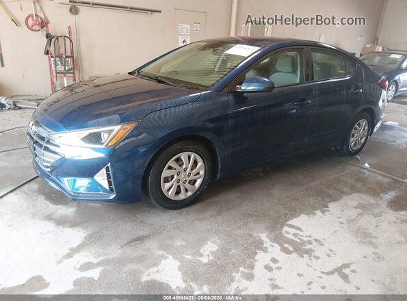 5NPD74LF2LH612972 2020 HYUNDAI ELANTRA Blue წინა მარცხენა ხედი სამი მეოთხედიდან
