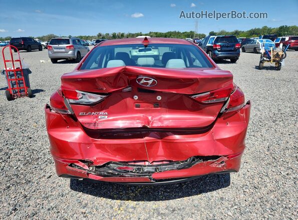 5NPD74LF3HH162465 2017 HYUNDAI ELANTRA Red უკანა ხედი