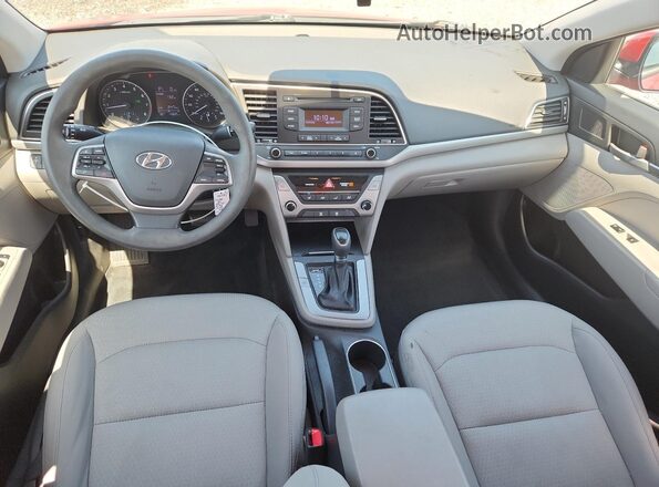 5NPD74LF3HH162465 2017 HYUNDAI ELANTRA Red წინა პანელის ხედი