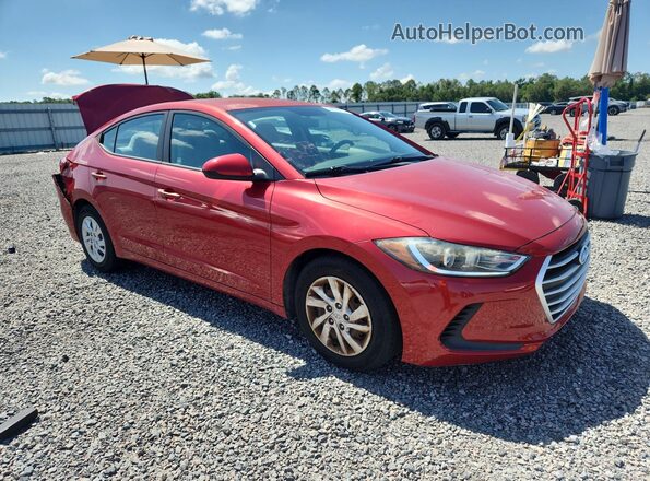 5NPD74LF3HH162465 2017 HYUNDAI ELANTRA Red წინა მარჯვენა