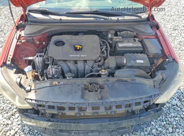 5NPD74LF3HH184501 2017 HYUNDAI ELANTRA Red Սալոնի հետևի տեսք