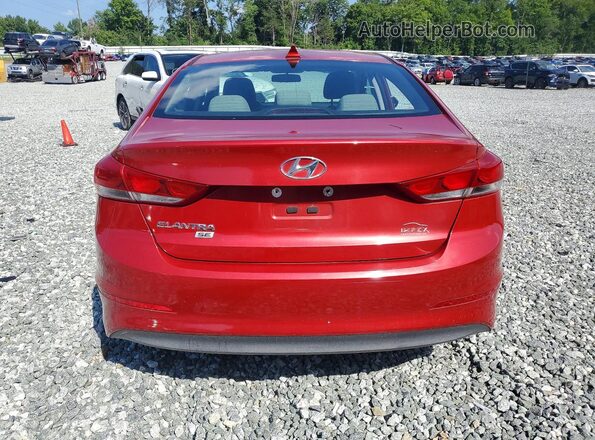 5NPD74LF3HH184501 2017 HYUNDAI ELANTRA Red Հետևի տեսք