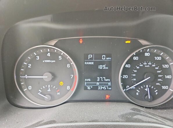 5NPD74LF3JH273104 2018 HYUNDAI ELANTRA Black Սարքավորումների վահանակի տեսք