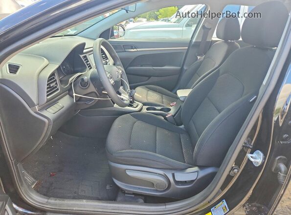 5NPD74LF3KH433435 2019 HYUNDAI ELANTRA Черный Вид салона спереди