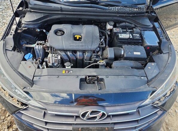 5NPD74LF3KH433435 2019 HYUNDAI ELANTRA Черный Вид задней части салона