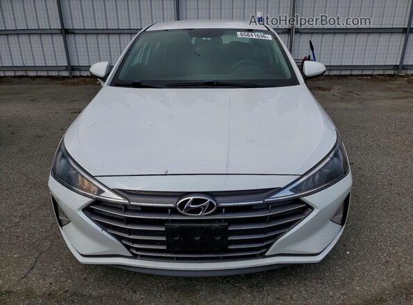 5NPD74LF3KH453121 2019 HYUNDAI ELANTRA Белый Вид спереди