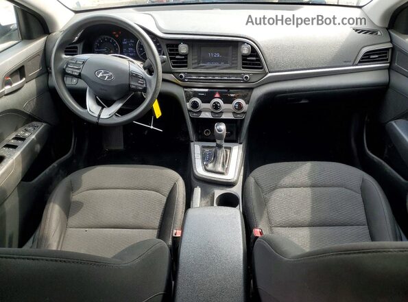 5NPD74LF3KH453121 2019 HYUNDAI ELANTRA Белый Вид панели приборов