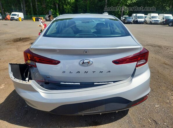 5NPD74LF3KH472879 2019 HYUNDAI ELANTRA Silver Widok z tyłu