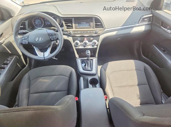5NPD74LF3KH472879 2019 HYUNDAI ELANTRA Silver Widok deski rozdzielczej