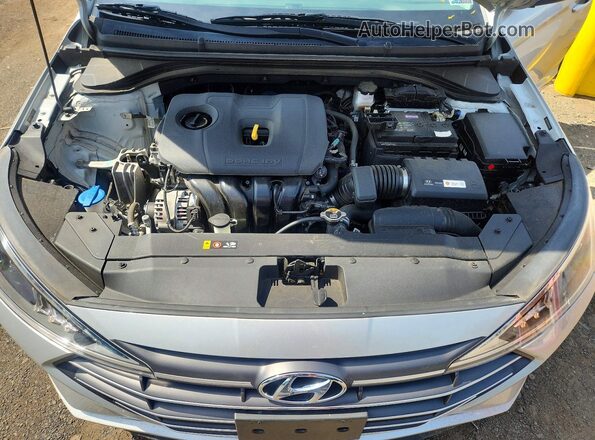 5NPD74LF3KH472879 2019 HYUNDAI ELANTRA Silver Widok wnętrza z tyłu