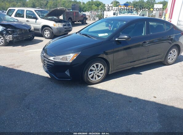 5NPD74LF3KH475863 2019 HYUNDAI ELANTRA Черный Передняя левая четверть