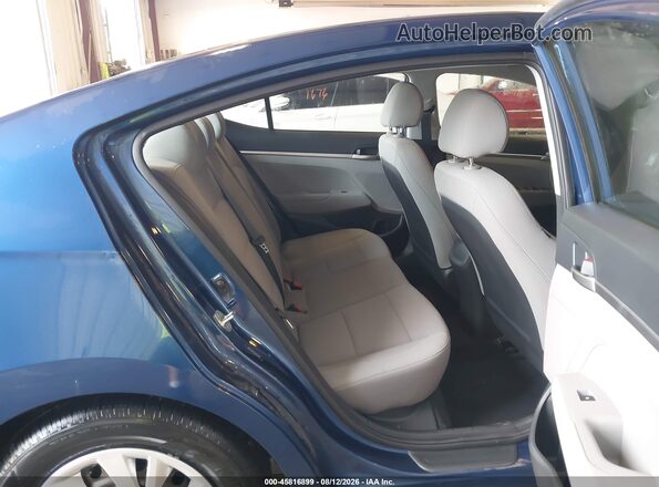 5NPD74LF3LH610437 2020 HYUNDAI ELANTRA Blue VIN კოდის სტიკერის ხედი