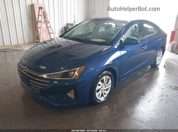 5NPD74LF3LH610437 2020 HYUNDAI ELANTRA Blue წინა მარცხენა ხედი სამი მეოთხედიდან
