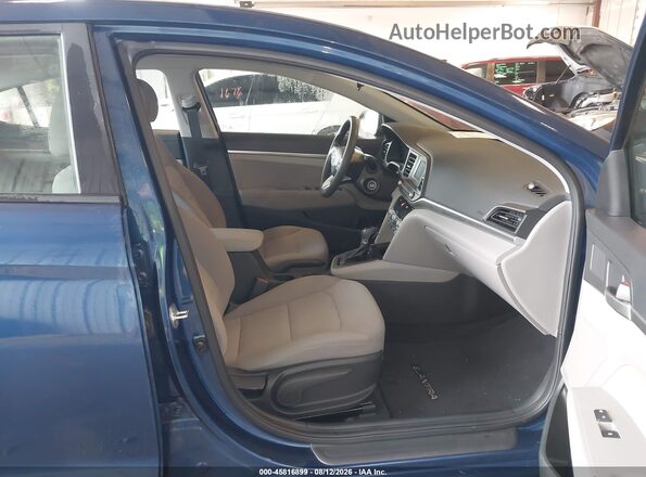5NPD74LF3LH610437 2020 HYUNDAI ELANTRA Blue წინა სალონის ხედი