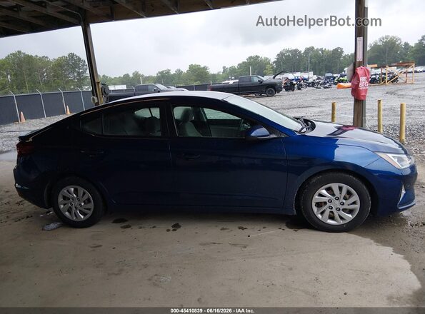 5NPD74LF3LH615864 2020 HYUNDAI ELANTRA Blue Rear interior view