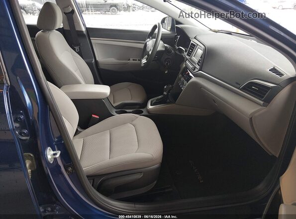 5NPD74LF3LH615864 2020 HYUNDAI ELANTRA Blue Front interior view