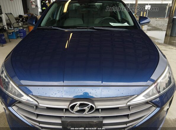 5NPD74LF3LH615864 2020 HYUNDAI ELANTRA Blue Front view
