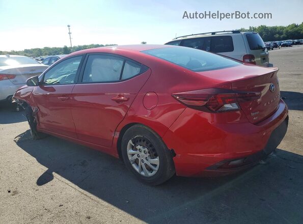 5NPD74LF3LH619820 2020 HYUNDAI ELANTRA Red Rear left
