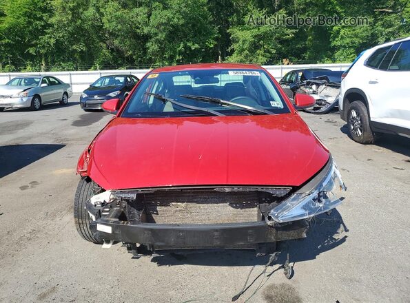 5NPD74LF3LH619820 2020 HYUNDAI ELANTRA Red Front view