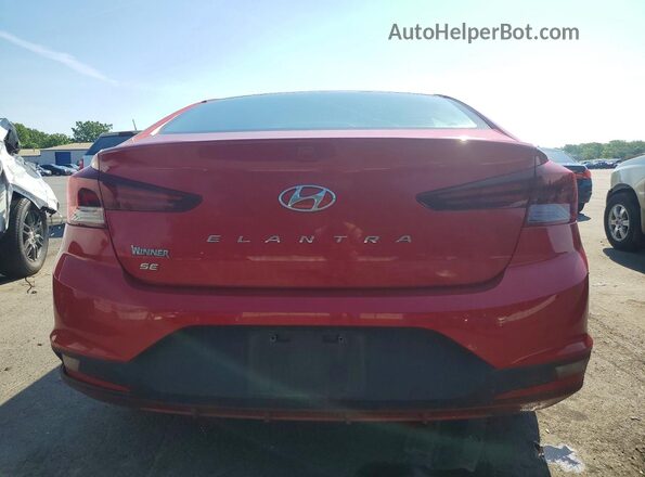 5NPD74LF3LH619820 2020 HYUNDAI ELANTRA Red Rear view