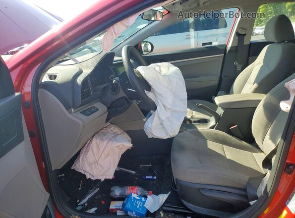 5NPD74LF3LH619820 2020 HYUNDAI ELANTRA Red Front interior view