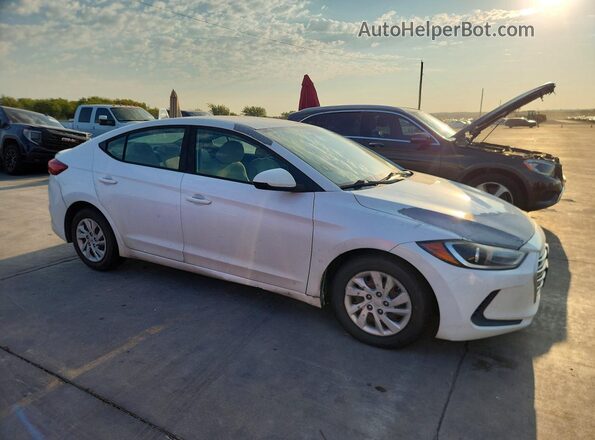 5NPD74LF4JH216992 2018 HYUNDAI ELANTRA Белый Передняя правая четверть