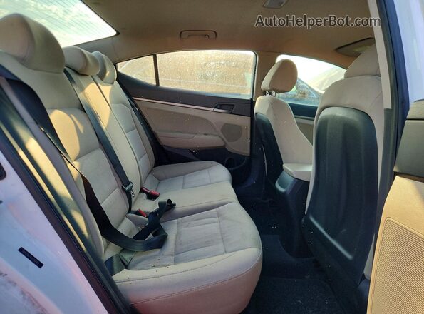 5NPD74LF4JH216992 2018 HYUNDAI ELANTRA Белый Вид задних сидений