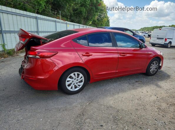 5NPD74LF4JH314436 2018 HYUNDAI ELANTRA Red Rear right