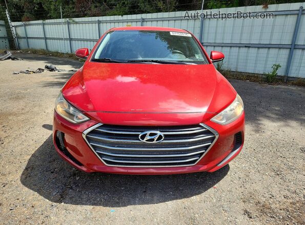 5NPD74LF4JH314436 2018 HYUNDAI ELANTRA Red Front view