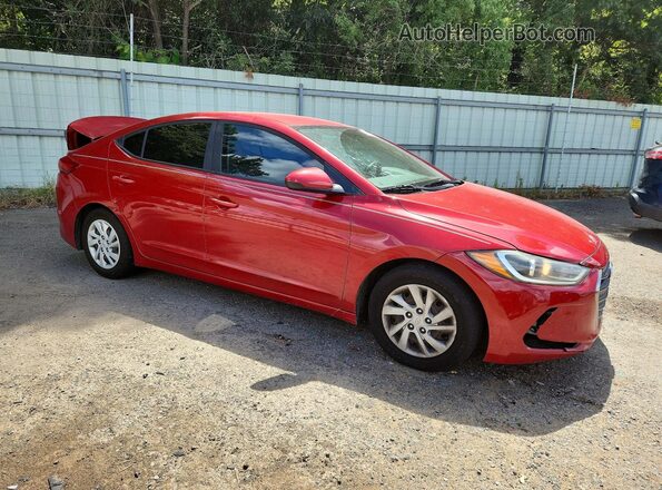 5NPD74LF4JH314436 2018 HYUNDAI ELANTRA Red Front right