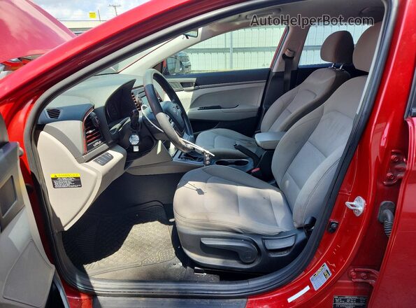 5NPD74LF4JH314436 2018 HYUNDAI ELANTRA Red Front interior view