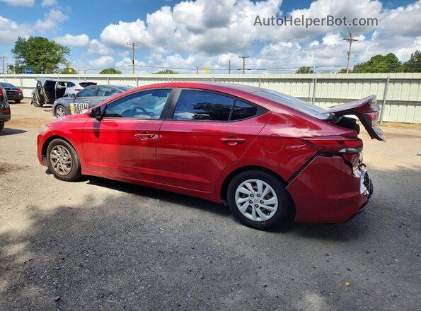 5NPD74LF4JH314436 2018 HYUNDAI ELANTRA Red Rear left