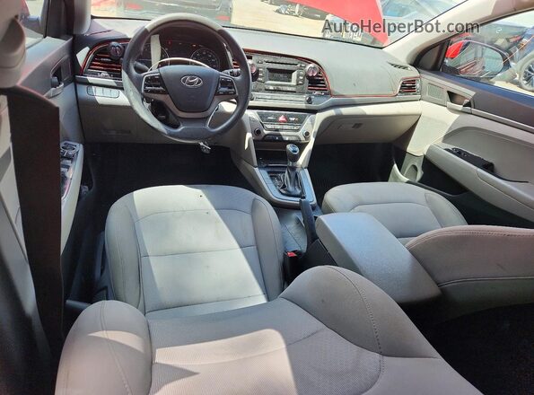 5NPD74LF4JH314436 2018 HYUNDAI ELANTRA Red Dashboard view