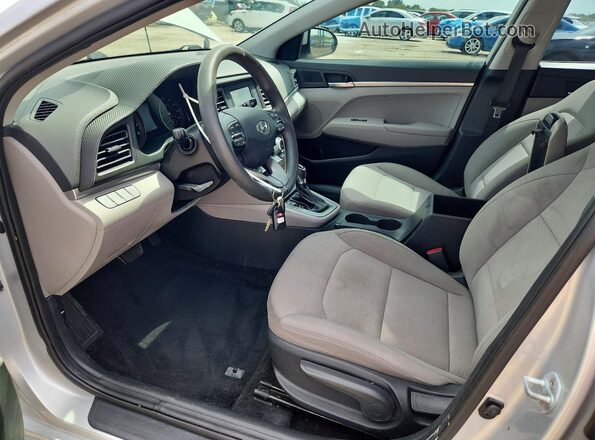 5NPD74LF4KH472552 2019 HYUNDAI ELANTRA Silver Vista interior delantera