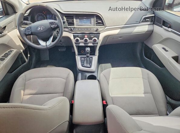5NPD74LF4KH472552 2019 HYUNDAI ELANTRA Silver Vista del salpicadero