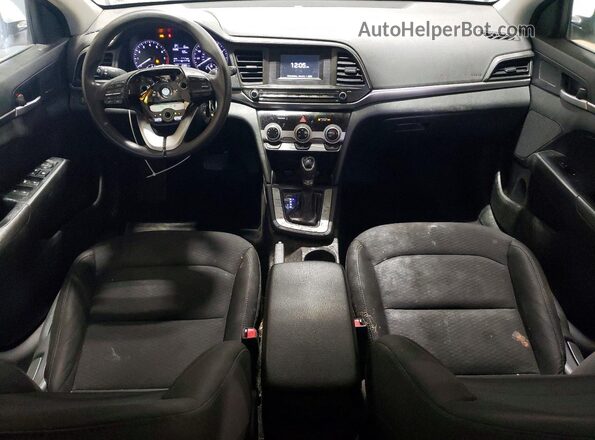 5NPD74LF4KH487990 2019 HYUNDAI ELANTRA White Vista del salpicadero