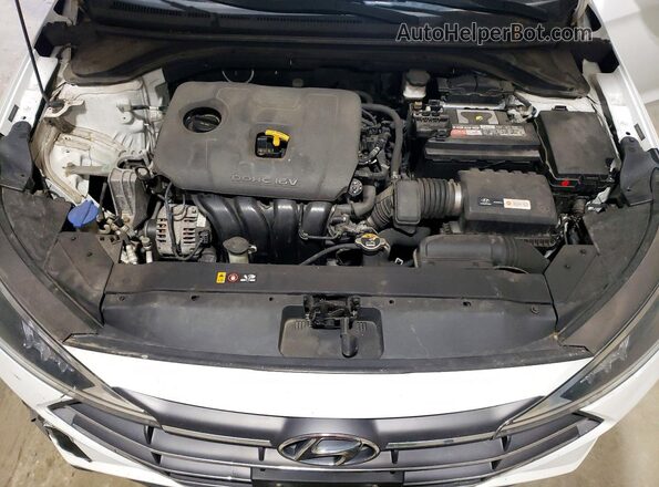 5NPD74LF4KH487990 2019 HYUNDAI ELANTRA White Vista interior trasera