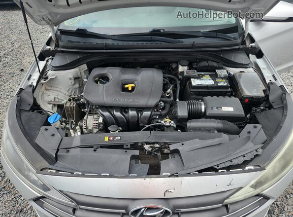 5NPD74LF4KH488847 2019 HYUNDAI ELANTRA Silver Rear interior view