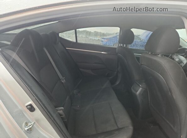 5NPD74LF4KH488847 2019 HYUNDAI ELANTRA Silver Rear seats view