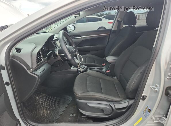 5NPD74LF4KH488847 2019 HYUNDAI ELANTRA Silver Front interior view