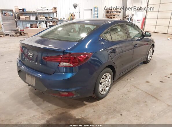 5NPD74LF4LH607949 2020 HYUNDAI ELANTRA Blue Задня права чверть