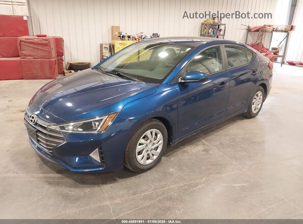 5NPD74LF4LH607949 2020 HYUNDAI ELANTRA Blue Передня ліва чверть
