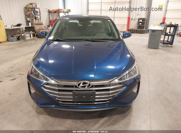 5NPD74LF4LH607949 2020 HYUNDAI ELANTRA Blue Вид щитка приладів